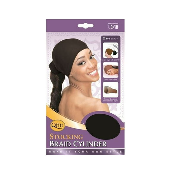 M&M Headgear Qfitt Stocking Braid Cylinder, Black 108