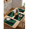 thumbnail image 4 of Green Marble Stripes Gold Foil Placemats Set of 4,Wipeable Washable Table Mats for Dining Tables,Abstract Geometric Place Mats for Kitchen Event Party Tabletop Decor, 4 of 7