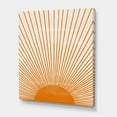 thumbnail image 3 of Orange Sun Print On Beige III 16 in x 32 in Painting Canvas Art Print, by Designart, 3 of 4