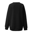 thumbnail image 5 of NMMUED Women Halloween Sweatshirts, Fall Tops for Women 2025, Black Cat Halloween Sweatshirt, Going Out Tops for Women, Halloween Pumpkin Sweatshirt, Womens Oversized Sweatshirt, Black L, 5 of 5