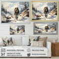 thumbnail image 4 of Designart "Trekking In The French Alps" Hiking Canvas Wall Art, 4 of 7