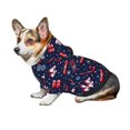 thumbnail image 6 of Uemuo Winter Skiing Snowflakes for Winter Dog Hoodie Sweatshirts with Pockets Warm Dog Clothes for Small Dogs Chihuahua-X-Large, 6 of 8