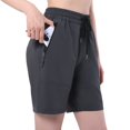 thumbnail image 2 of Hiauspor Womens Quick Dry Shorts with 3 Zipper Pockets, Workout Athletic Hiking Shorts, Sizes S-2XL, 2 of 6