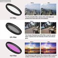 thumbnail image 4 of Commander Optics PRO HD 67mm Kit de Filtre 3 Pcs (UV+CPL+FLD), 4 of 4