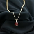 thumbnail image 3 of Rosec Jewels Real Garnet Solitaire Pendant for Women (2.25 CT, AAA Quality), 18K Yellow Gold, 3 of 8