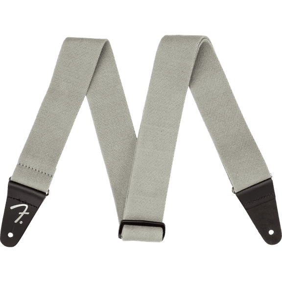 Fender Supersoft Comfort Webbed Grey Guitar Strap 2 Inches Wide #0990642043
