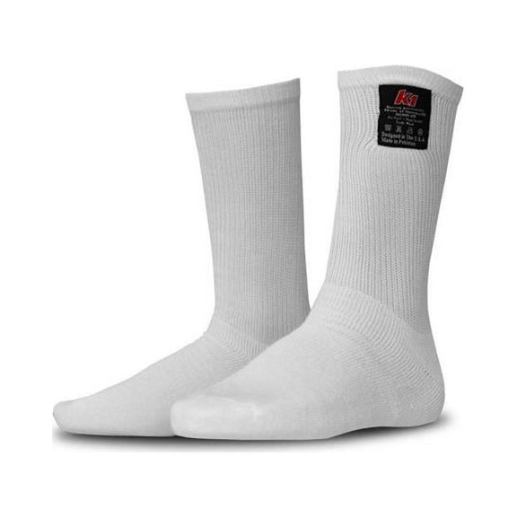 K1 Racegear K1R26-NSO-W-SM Nomex Socks, White - Small & Medium