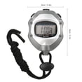 thumbnail image 3 of Waterproof Stopwatch Digital Handheld LCD Timer Chronograph Sports Counter with Strap for Swimming Running Football Training, 3 of 8