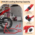 thumbnail image 2 of Motorcycle Stand – 850 lb Capacity Front & Rear Combo – Universal Paddock Lift – Wheel Jack Stand – Fits Most Brands, 2 of 7