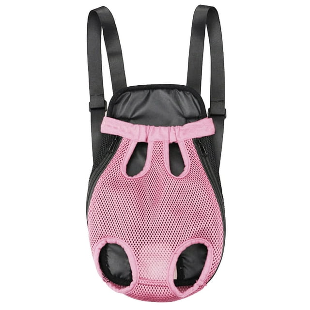 HLONK Portable Backpack Pet Backpack Adjustable Front Dog Legs Tail Out Chest Travel Carrier