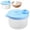 Blue, variant on Milk Powder Dispensers,Formula Dispenser On The Go, Non-Spill Rotating Three-Compartment Formula Container to Go, Milk Powder Snack Container for Travel, Blue