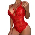 thumbnail image 2 of uublik Valentines Lingerie Set for Women Lace Plus Size Babydoll Sexy Naughty Bodysuit, 2 of 5