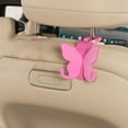 thumbnail image 5 of JingChun 1Pc Car Seat Headrest Hook, Cute Butterfly Vehicle Backseat Hanging Storage Organizer for Purse Coat Umbrella, Automotive Interior Seatback Hanger Decor Accessories, 5 of 6