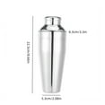 thumbnail image 3 of Cocktail Shaker Bar Shaker Drink Mixer Shakers Bartending Mixing Cup with Measurement Marks and Recipes Bartender Kit for Cocktails Compostable Material Barware Tool, 3 of 7