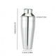 thumbnail image 3 of Vaso mezclador con escala de recetas | Herramienta de barra de acero inoxidable de 23 oz - Coctelera a prueba de fugas | Kit de bartender para cócteles y bebidas mezcladas | Barra duradera para uso, 3 of 8