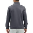 thumbnail image 4 of Evdexr Mock Neck Sweatshirts Mens Quarter Zip Pullover Fall Polo Stand Collar Shirts Long Sleeve Half Zip Workout Sweater Loose Fit Slim Fit Tops Dark Gray L, 4 of 5