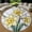 Lilies Flower, variant on Round Rug, Snake Snake Light Soft Washable Carpet, Non-Slip Floor Mat for Living Room Bedroom Home Decor 24 Inch