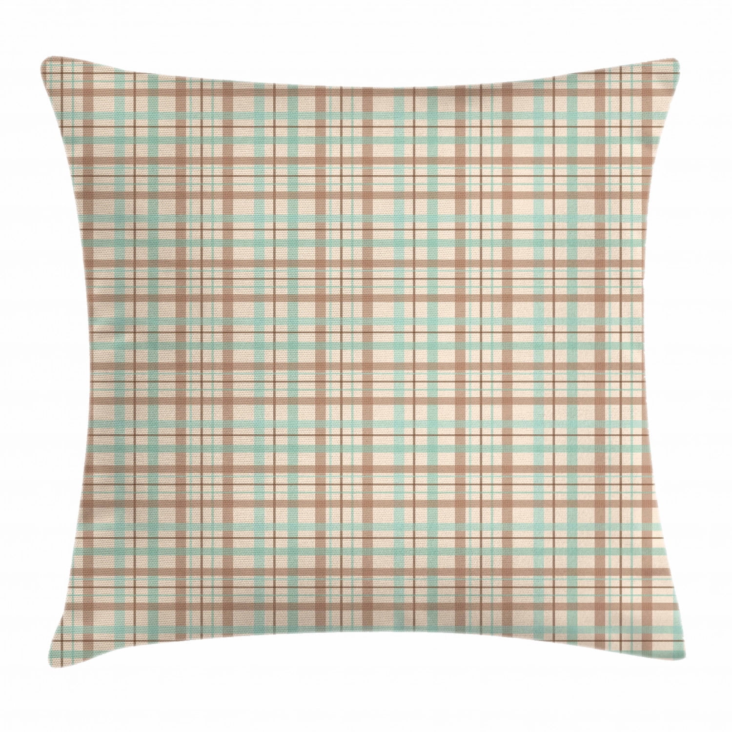Plaid Throw Pillow Cushion Cover, Scottish Country Style Tartan with