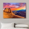 thumbnail image 3 of wall26 Canvas Print Wall Art Arizona Southwest Canyon Pastel Sunset Nature Wilderness Photography Realism Rustic Scenic Landscape Zen Colorful for Living Room, Bedroom, Office - 12x18 inches, 3 of 5