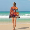 thumbnail image 4 of Fire Engine Car Truck Oversized Beach Towel XL Pool Camping Swim Towels 32''x63'' Soft Blanket Accessories Must Vacation Necessities Adult, 4 of 7