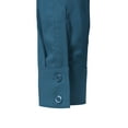 thumbnail image 4 of DOUBLJU Women's Long Sleeve Button Closure Tight Fitting Basic Down Dress Shirt With Plus Size, 4 of 4