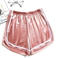 thumbnail image 2 of biudgviw Womens Shiny Shorts Reflective Cute Elastic High Waisted Stain Glitter Shorts Trendy Party Club Hot Shorts with Pockets, 2 of 4