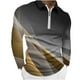 thumbnail image 1 of Blusa y camisa de manga larga con cuello vuelto para hombre, blusa informal con cremallera y estampado sin localización, de moda, con cuello redondo y manga larga para hombre, 1 of 4