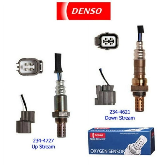 Denso Oxygen Sensor Up & Down Stream Set 2PCS. for 2000-2003 Acura  Honda Accord