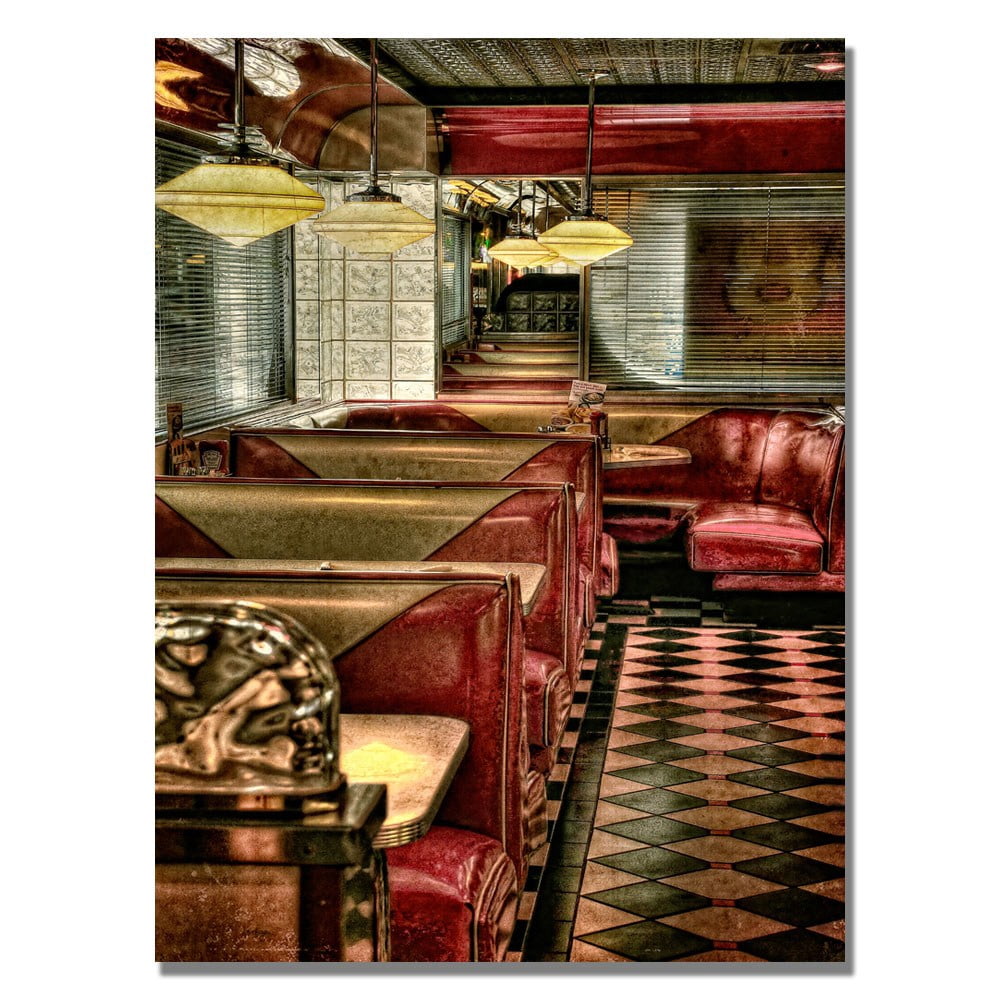 Trademark Fine Art "The Diner" Canvas Wall Art by Lois Bryan