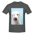 thumbnail image 4 of Bingfone Puppy Licks Nose Men'S Loose Fit Short-Sleeve Pocket T-Shirt, 4 of 7