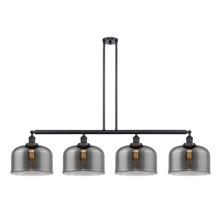 

Innovations 214-BK-S-G73-L X-Large Bell 4 Light Island Light part of the Franklin Restoration Collection Matte Black