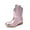 PINK, variant on Girls Cowgirl Boots Cowboy Western Mid Calf Star Boots for Kids