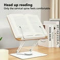 thumbnail image 4 of Adjustable Book & Computer Stand - 360° Rotating, Foldable | Reading Holder for Books, Tablets, Laptops in Office/School/Kitchen(Cannot rotate), 4 of 7