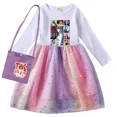 thumbnail image 5 of Ropa para niños, vestido de Taylor Swift para niñas, vestido de princesa de manga larga con flores de malla, vestidos de cumpleaños para bebés y niños, disfraz de Halloween, 5 of 5