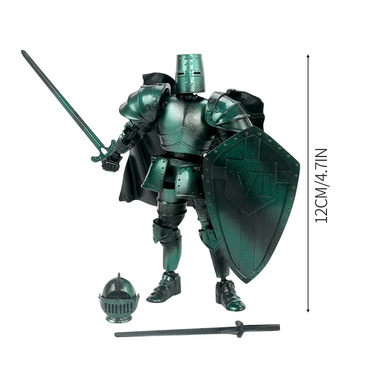 Medieval Knight Action Figure with Interchangeable Accessories