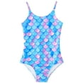 thumbnail image 1 of Hiiyo Maillot de Bain une Pièce pour Fille Imprimé Écailles de Poisson UPF 50+, 1 of 8