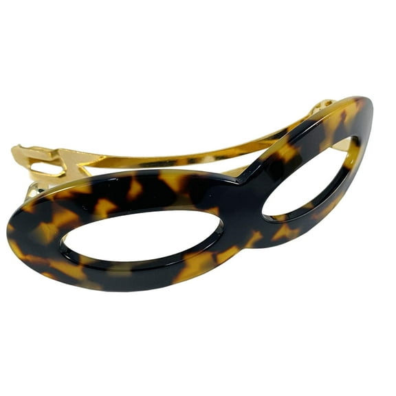 French Amie Infinity Tokyo Hair Clip Automatic Barrette with Golden Clasp