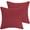 Red, variant on Unique Bargains 2-Pack Solid Waterproof Decorative Throw Pillow Covers Green 20" x 20"
