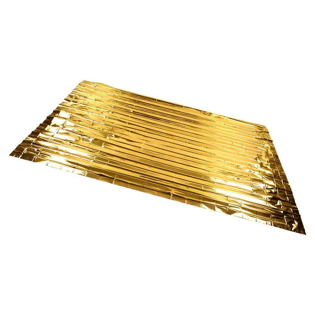 Manta Térmica De Emergencia, Manta De Emergencia Para Exteriores, Superficie Reflectante, Peso Ligero Dorado Y Plateado Para Trabajo De Campo