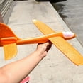 thumbnail image 2 of Graflsoa LED Light-Up Foam Glider Plane - Durable 48cm Stunt Flying Toy with Eco-Friendly EPP Material, Battery Included, Blue, 2 of 6