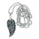 thumbnail image 4 of Collar con Colgante de Ala de Ángel Yuyangstore Cadena de Plata de Amatista Natural Obsidiana de Nieve, 4 of 4