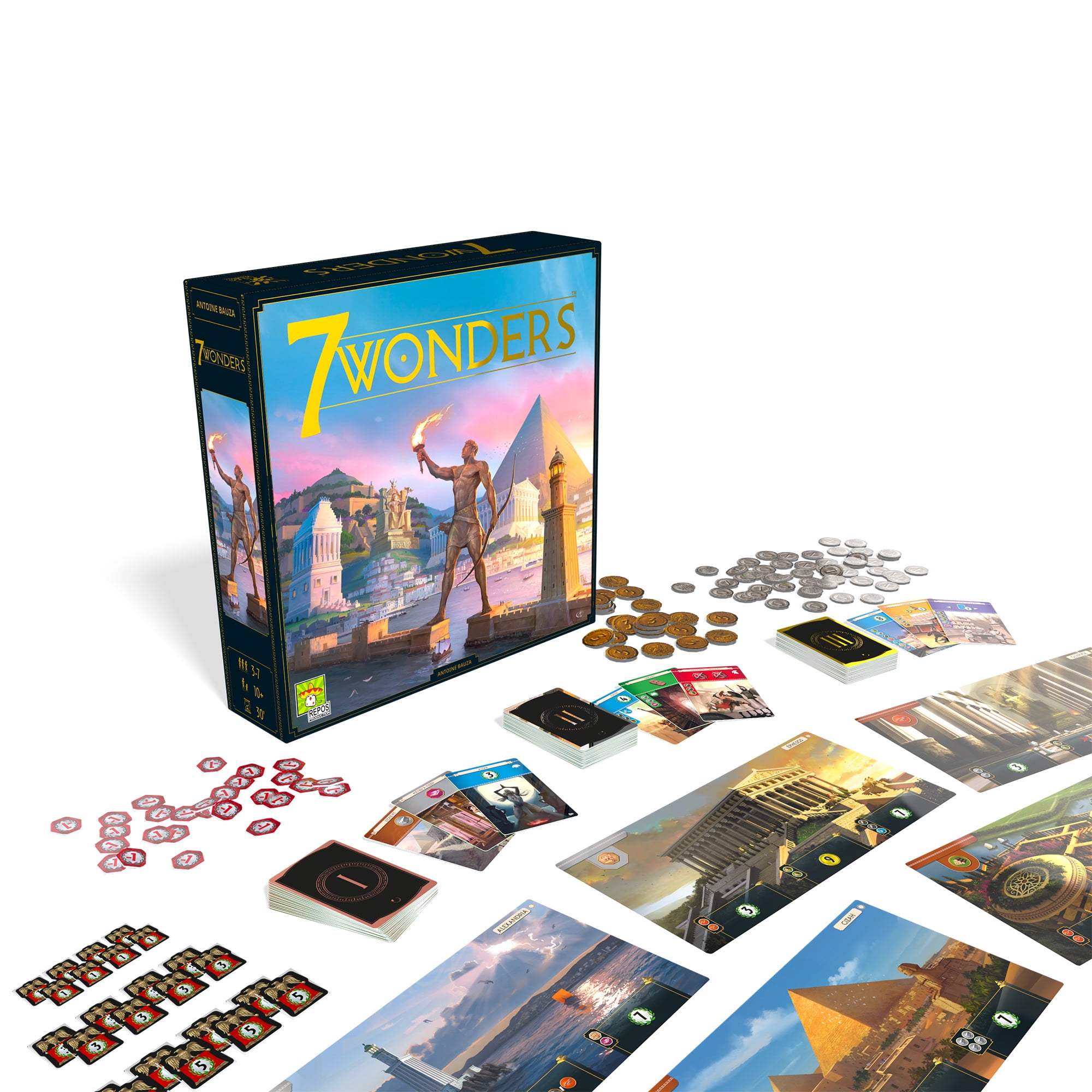 7 Wonders New Edition Board Game for ages 10 and up, from Asmodee