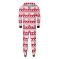 thumbnail image 4 of Odeerbi Matching Family Christmas Pajamas Sets Parent-Child Warm Hooded Jumpsuit Set Xmas Printed Home Wear Loungewear Sleepwear Jammies for Dad, 4 of 6