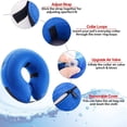 thumbnail image 2 of SHAR Dog Collar Inflatable Protective Dog Collar Protective Collar Adjustable Pet Collar Comfortable Protective Collar with Velcro Blue-L, 2 of 5
