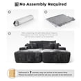 thumbnail image 5 of Toject 81" Oversized Double Chaise Lounge Sofa, No Assembly Required Sectional Sofa Bed Sleeper Loveseat for Living Room (Gray,Plush Corduroy Fabric), 5 of 8