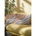 thumbnail image 5 of 1 Pack Outdoor Throw Pillow, Brown Ombre Waterproof Pillow with Insert Included, Modern Geometric Abstract Aesthetic Cream Decorative Accent Cushion Lumbar Pillows for Patio Porch, 12 x 20 In, 5 of 8