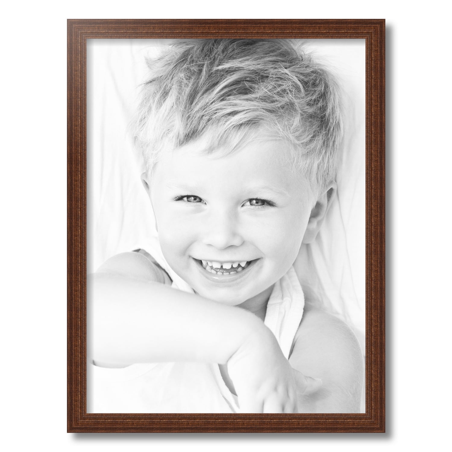 ArtToFrames 18x24 Inch Walnut Picture Frame, This Brown Wood Poster Frame is Great for Your Art or Photos, Comes with 060 Plexi Glass (4096)