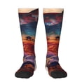 thumbnail image 2 of Lsque Cultural Silhouette Journey Printed Crew Socks Men's Women's LightWeight Thin Casual Calf Socks ,Knee High Socks,Cotton Socks, 2 of 9