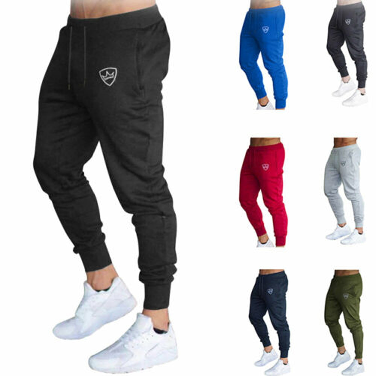 Bagilaanoe - Men's Sport Trousers Slim fit Sweatpants for Gym Running ...