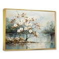 thumbnail image 2 of Designart "Liquid Art: Forest'S Japanese River I" Forest Floater Framed Canvas Art Print, 2 of 5